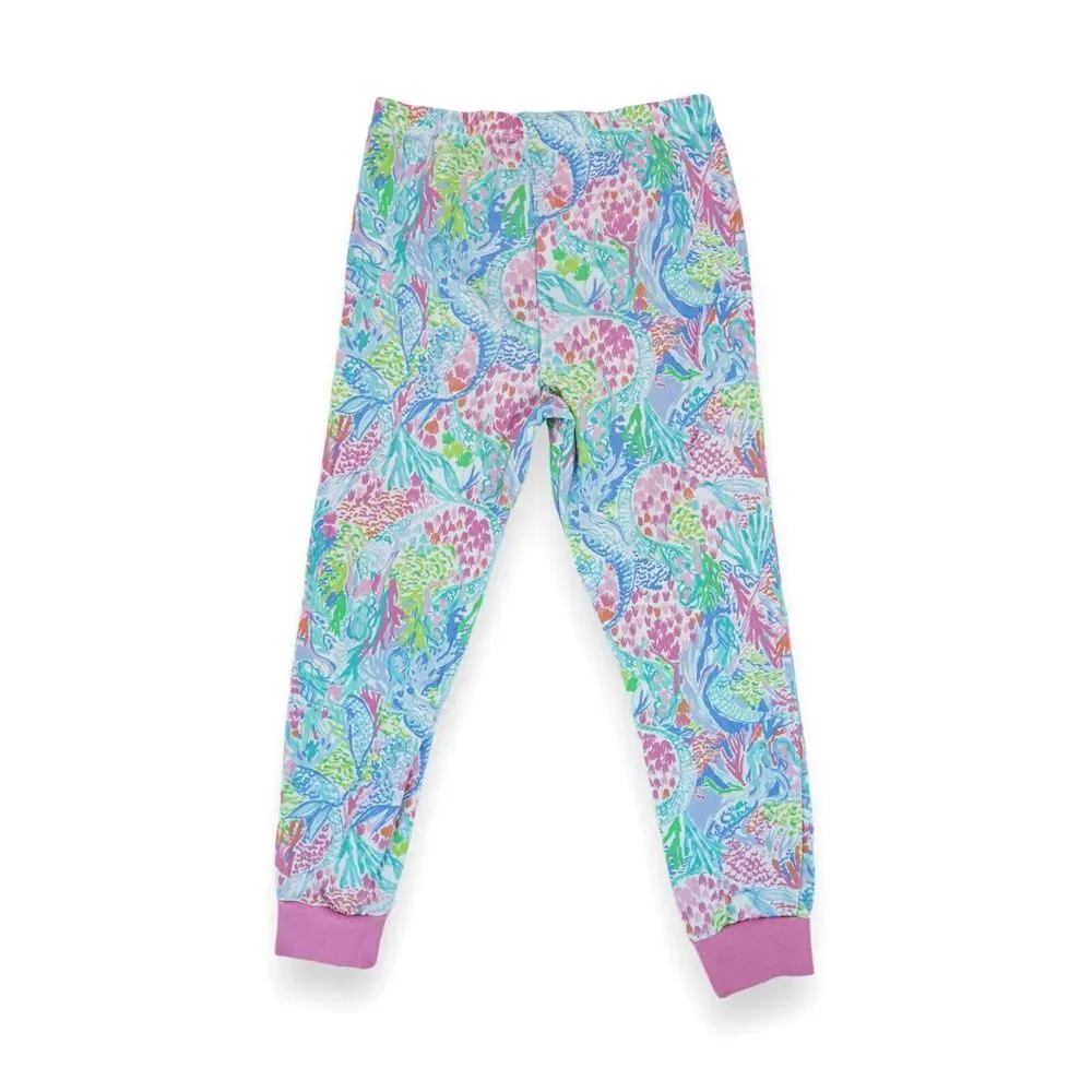 Lilly Pulitzer Pottery Barn‎ Kids Exclusive Mermaid Cove Pajama Pants Size 6
